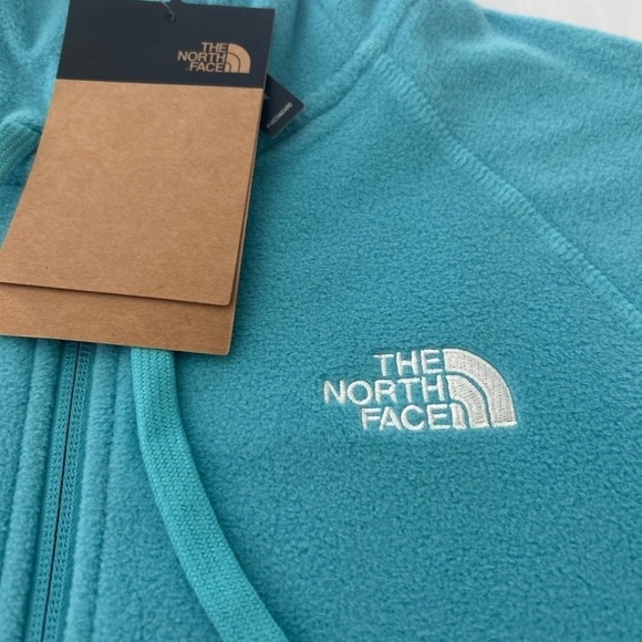 (NWT) The North Face Women's 100 Glacier Full-Zip Hoodie in Maui Blue, Small - Picture 9 of 16